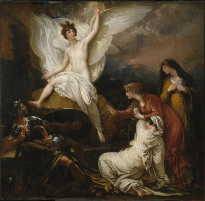 De engel bij het graf (Benjamin West)