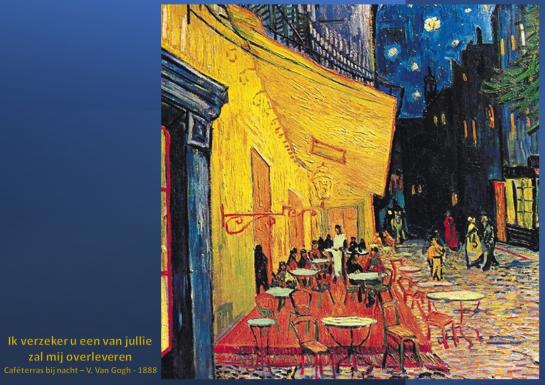 Caféterras bij nacht - V. Van Gogh - 1888