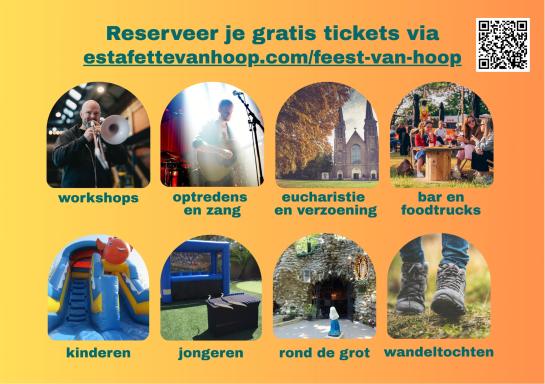 affiche feest van hoop achterzijde